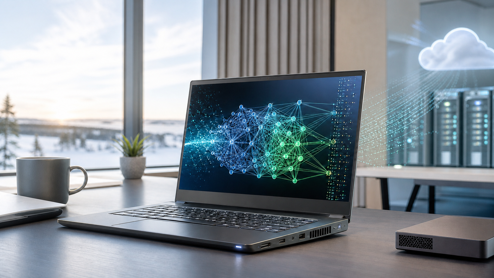 Local AI running on a laptop